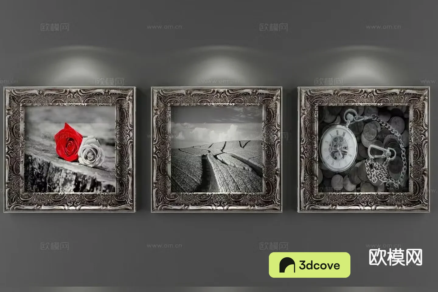 European decorative painting retro hanging painting combination painting
