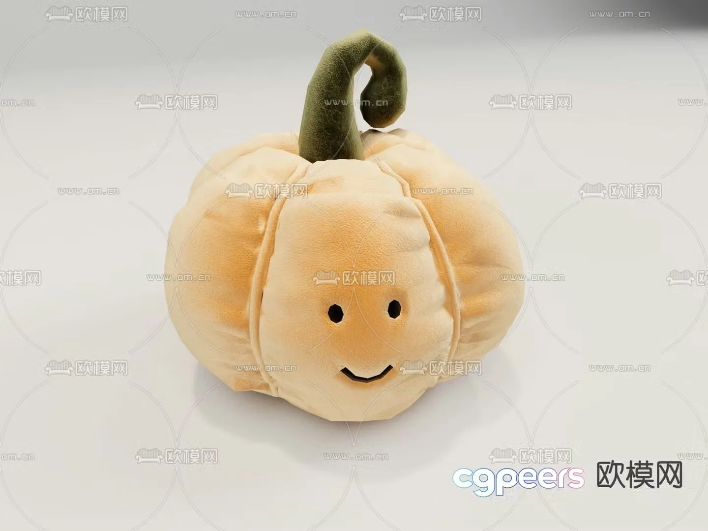 pumpkin doll doll pillow 3d model