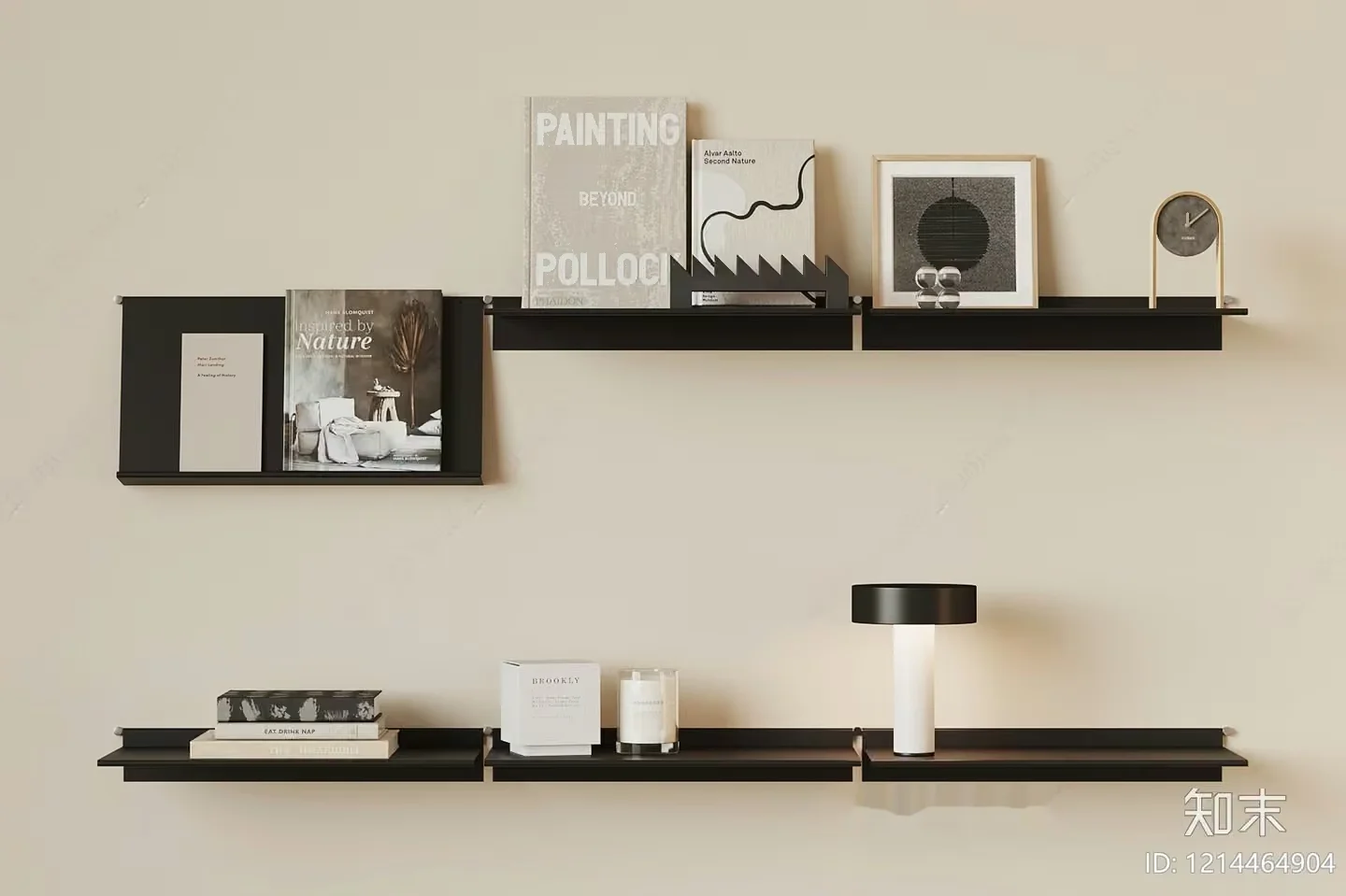 Modern Minimalist Shelving 3D Model – 16720 – VRAY Render