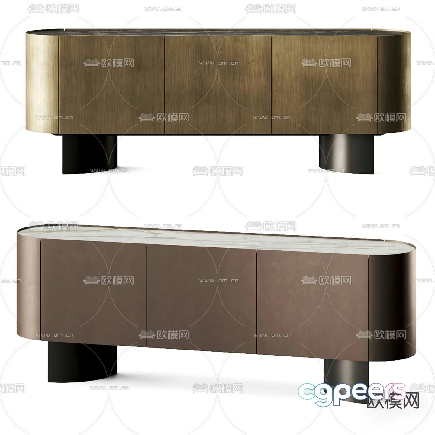 Side cabinet TV cabinet chest of drawers 3d model