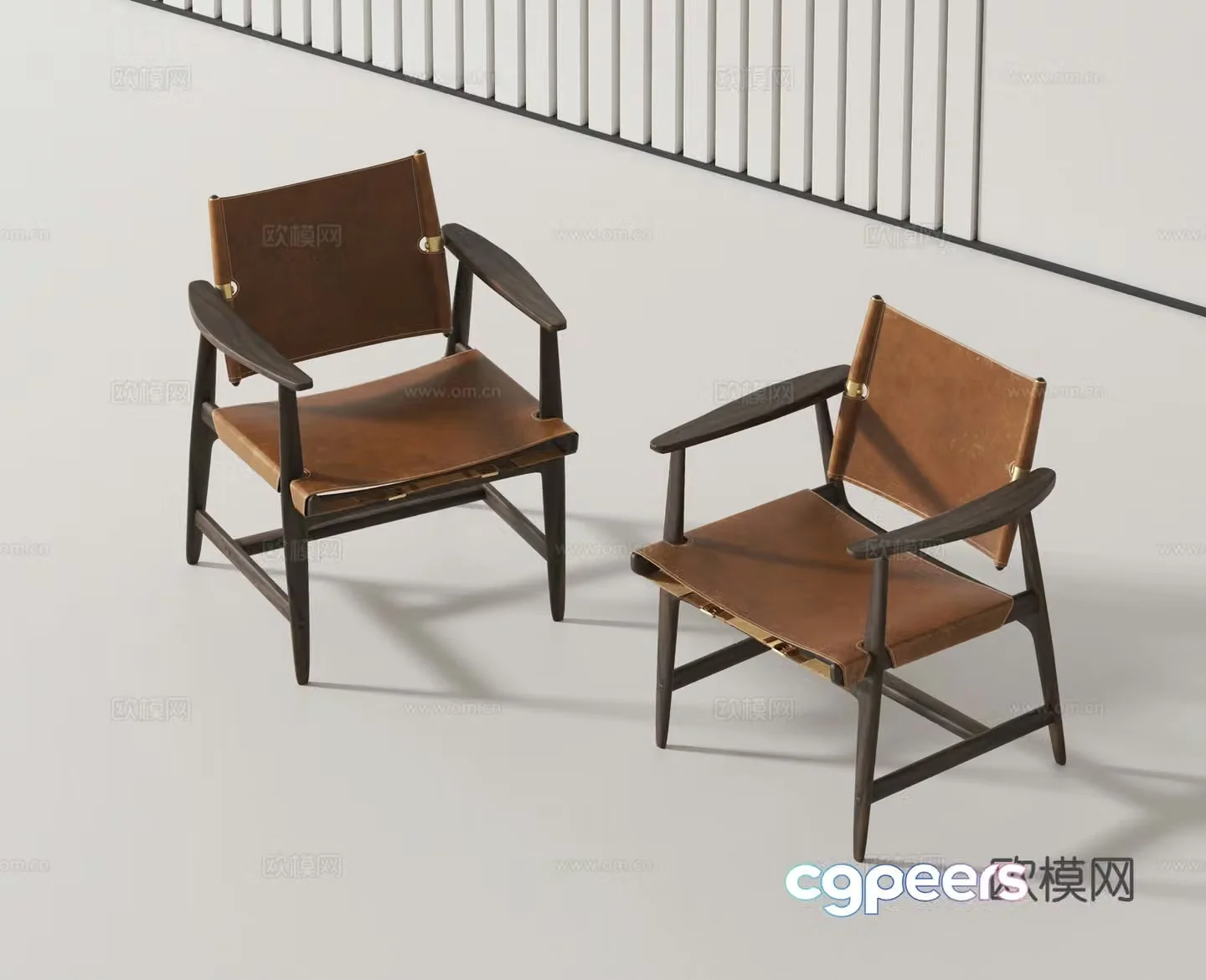 Modern chair single chair 3d model
