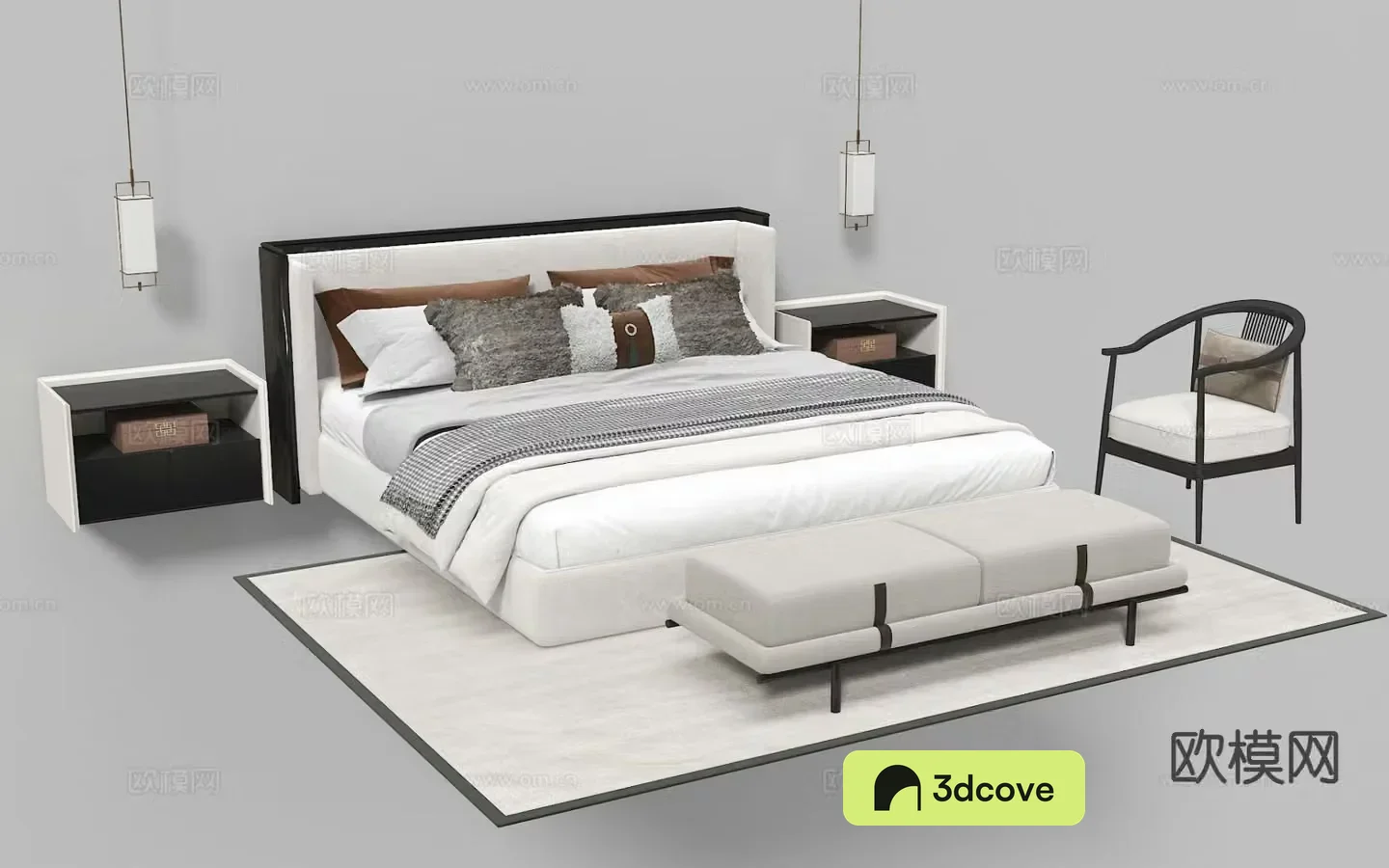New Chinese style double bed