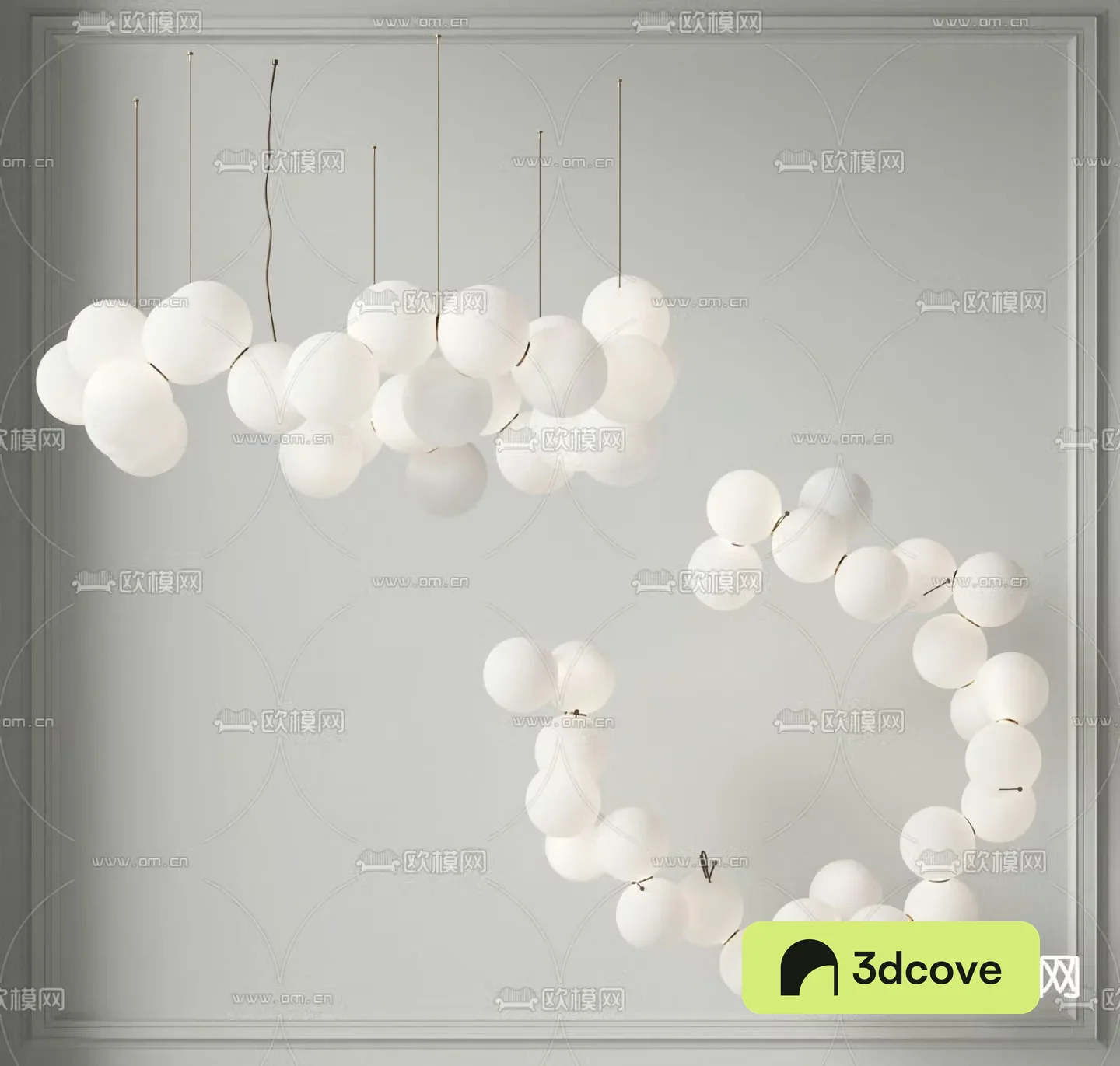 Wabi-sabi chandelier balloon lamp