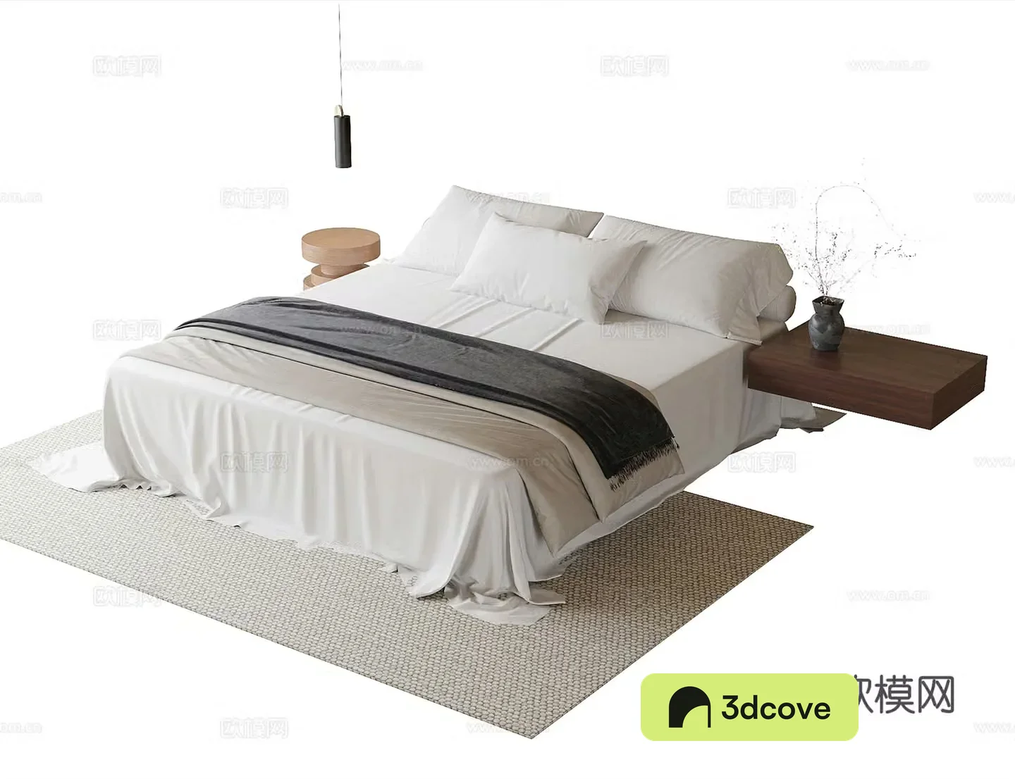 Modern double bed