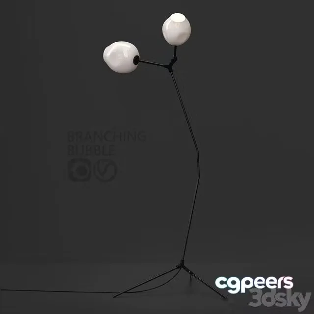 3ds Max Free – Branching Floor Lamp