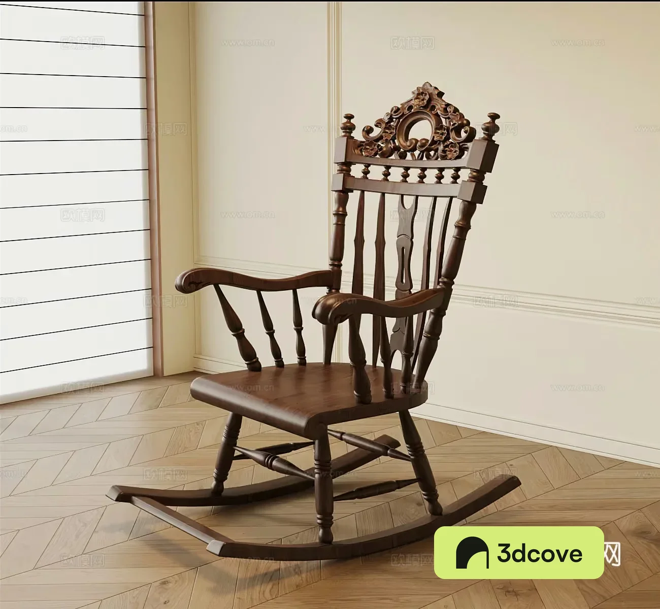 A Wooden Rocking Chair