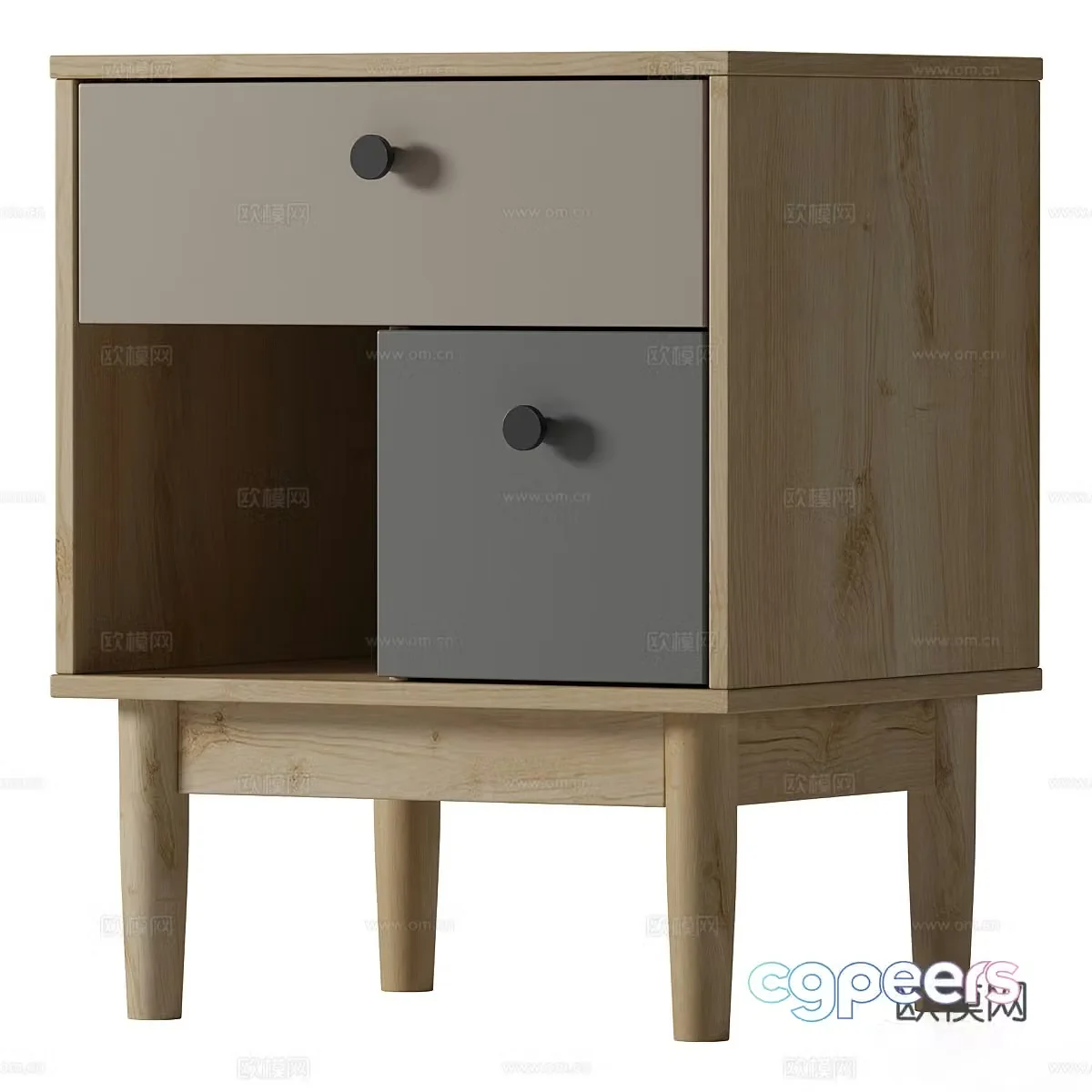 3d model of chest of drawers
