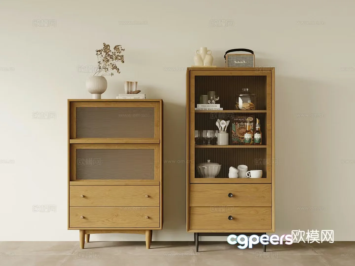 14 chest of drawers Wasabi wind chest of drawers side cabinets floor cabinets 3D model