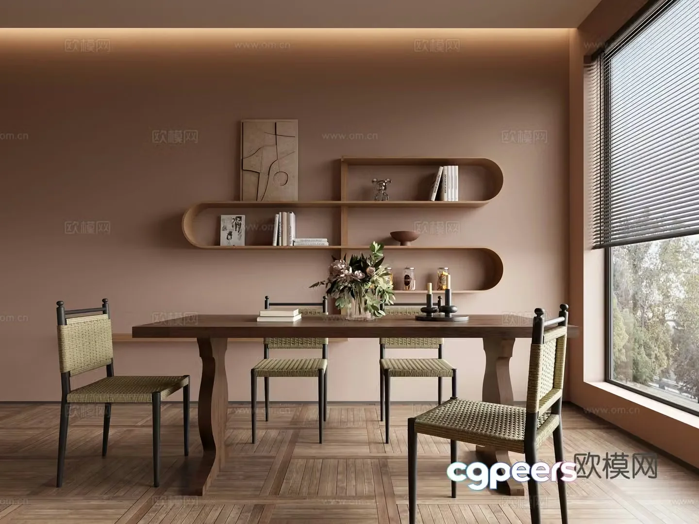 Nordic restaurant 3d model