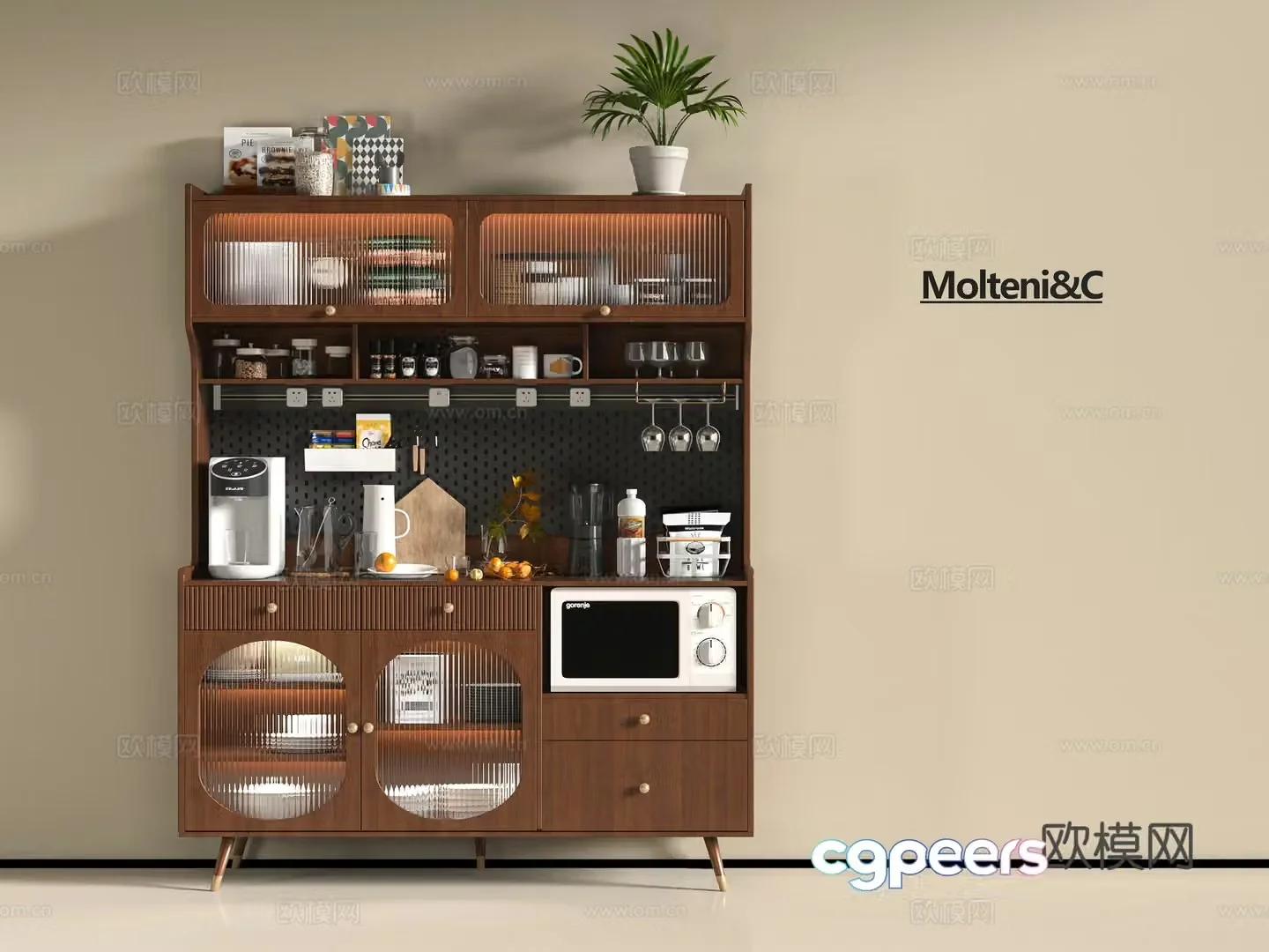 Middle-aged sideboard 3D model