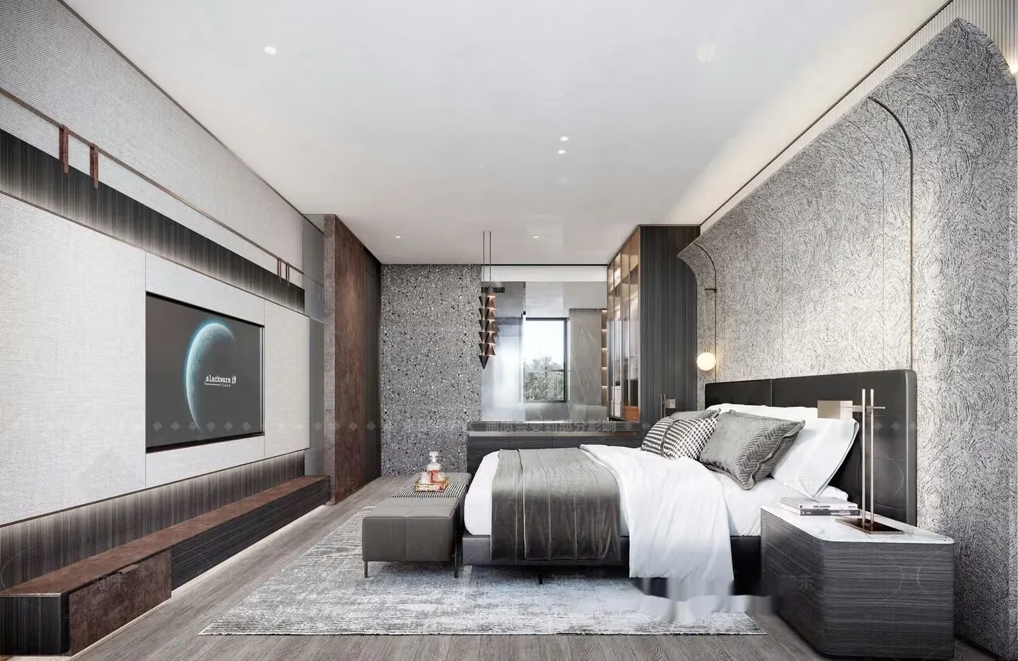 Modern Bedroom 3D Model – 18170 – VRAY Render