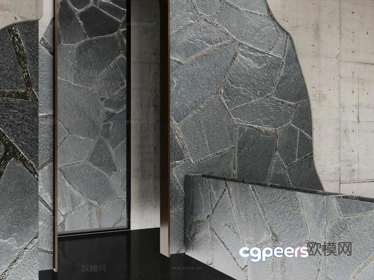 Modern cultural wall styling wall art wall 3d model