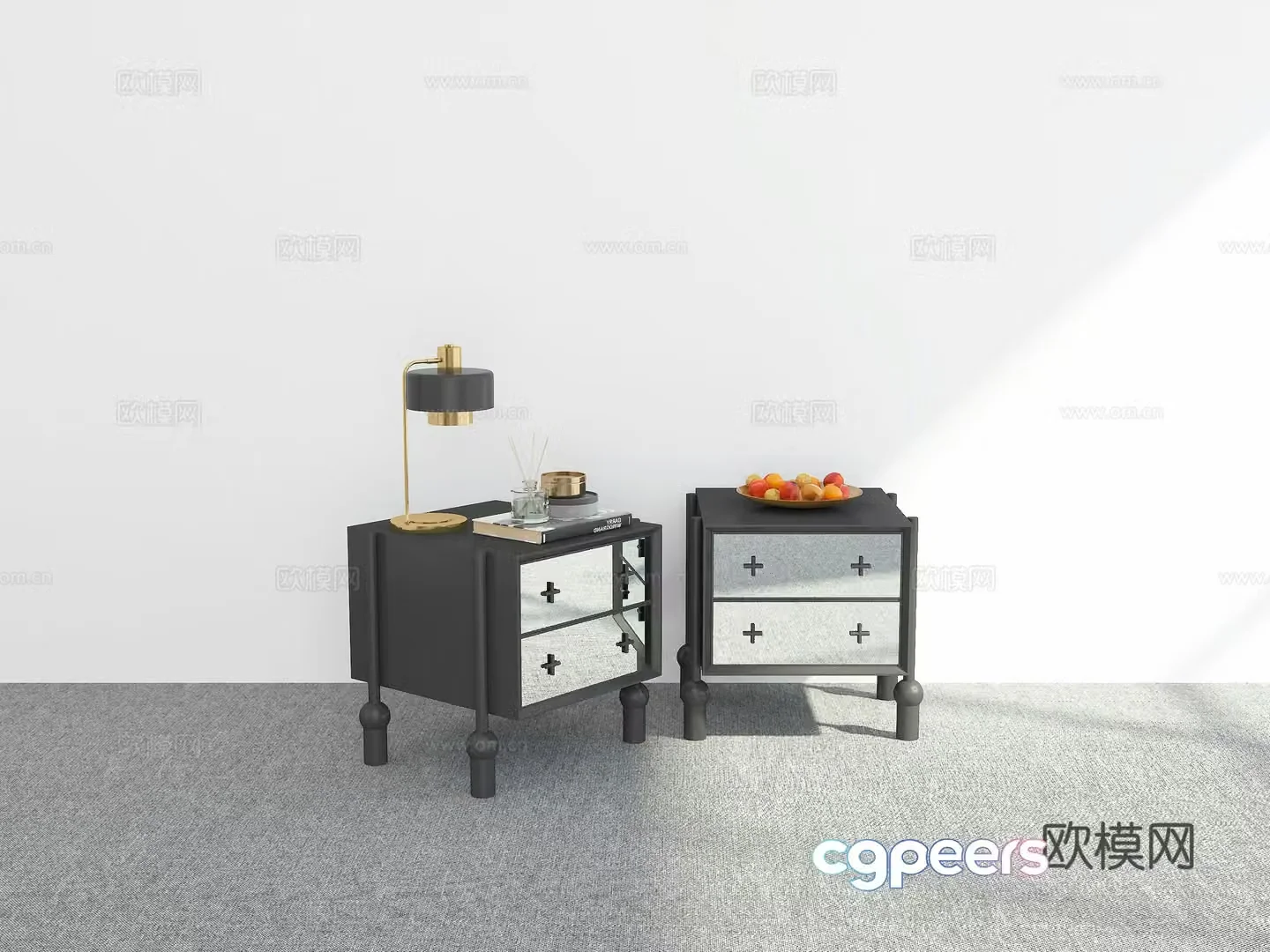 Modern night table 3d model