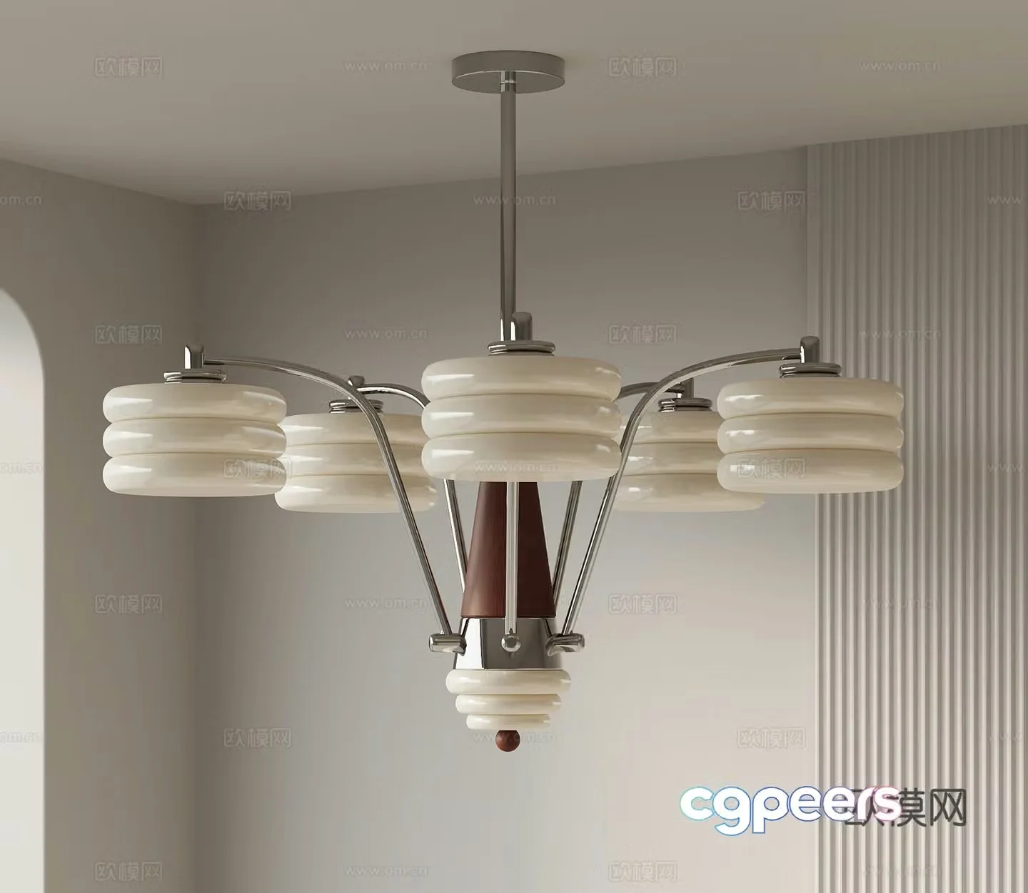 French medieval style chandelier multi-head chandelier restaurant chandelier retro chandelier 3d model 3d model