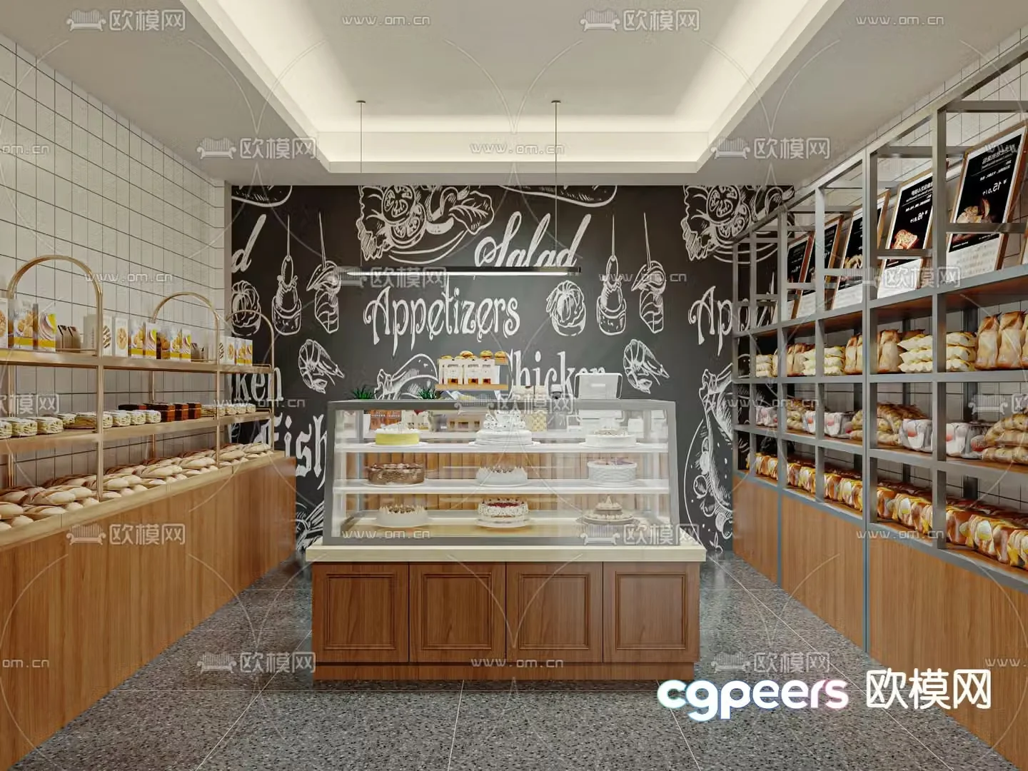 bakery bakery cake shop 3d model