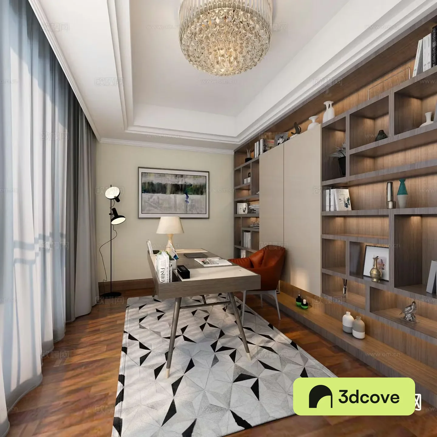 Modern study room