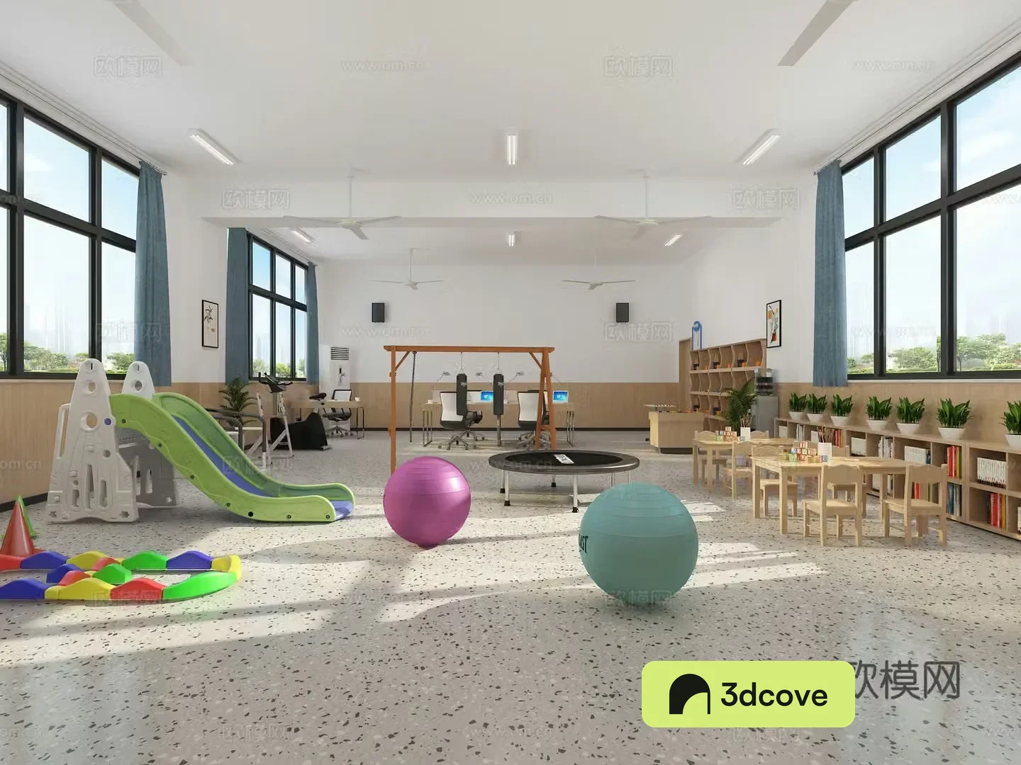 Modern resource classroom