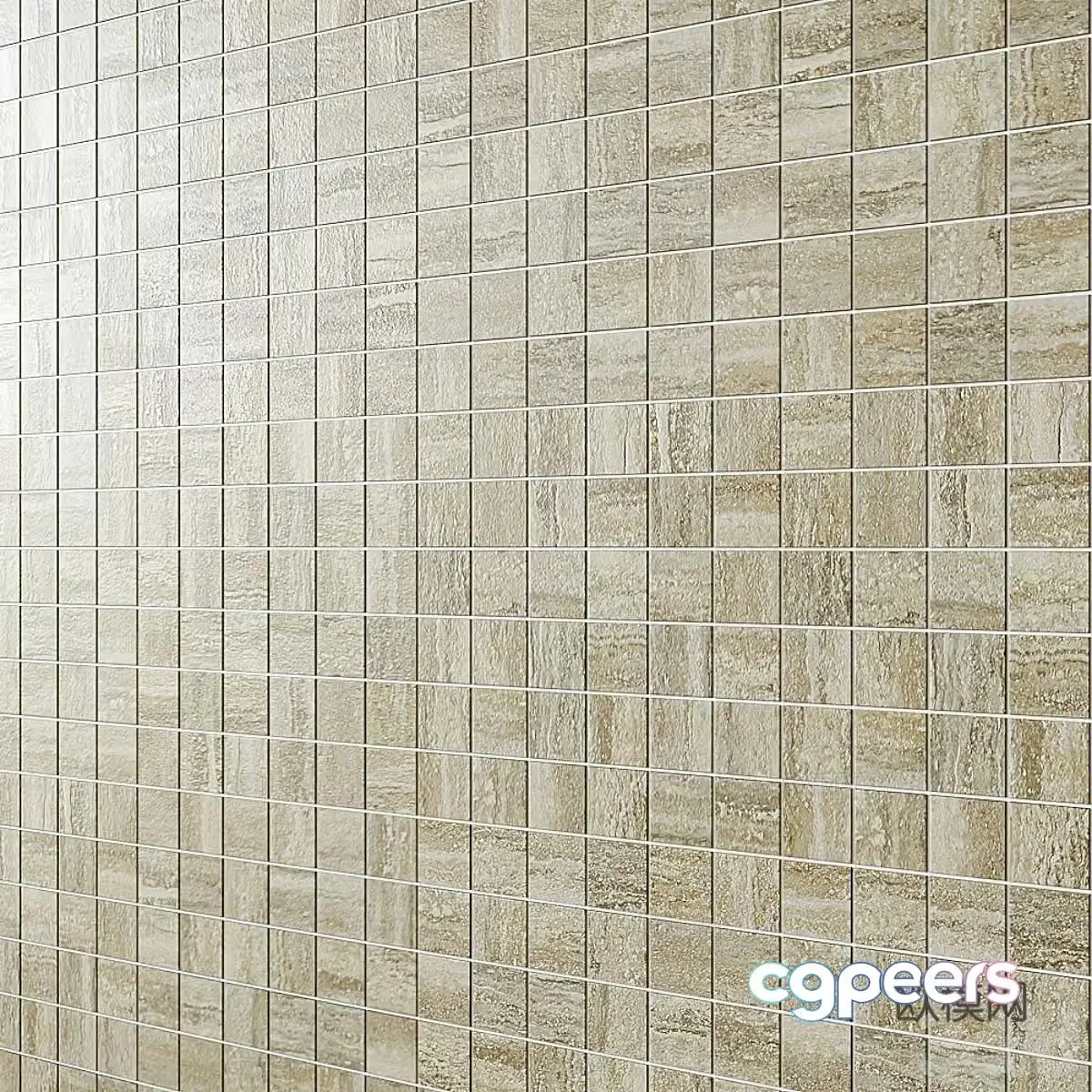 New Chinese tiles mosaic tiles antique tiles 3d model