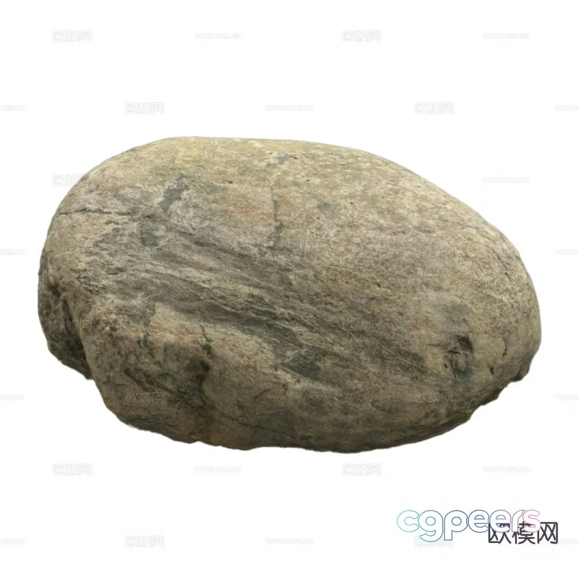 modern rock granite 3d model