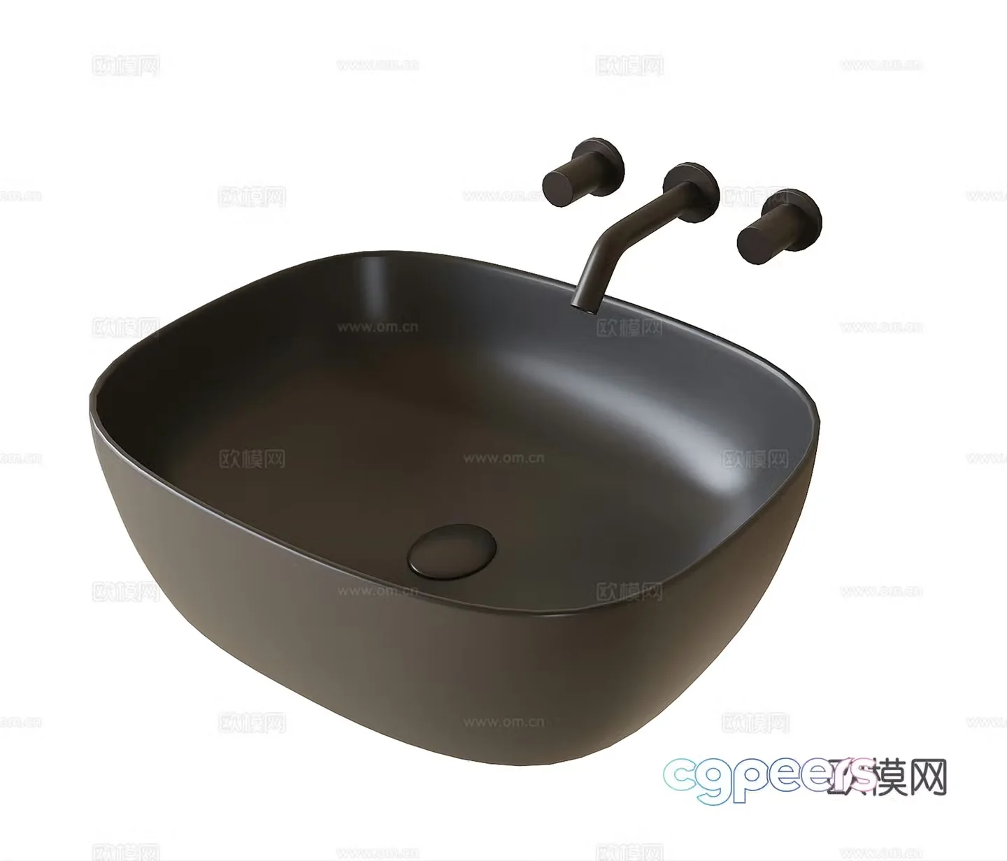 Modern wash basin 3d model