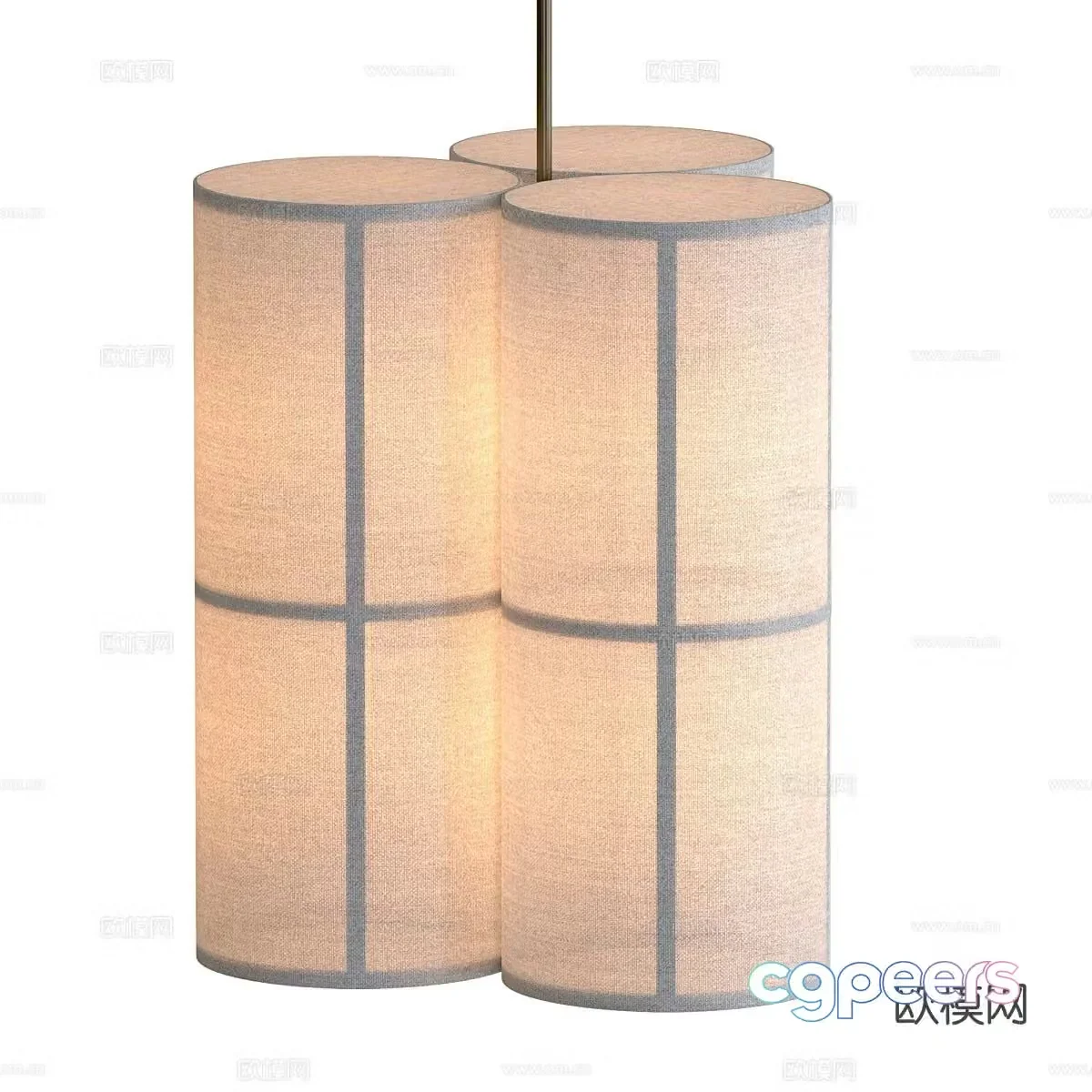 wabi-sabi chandelier 3d model