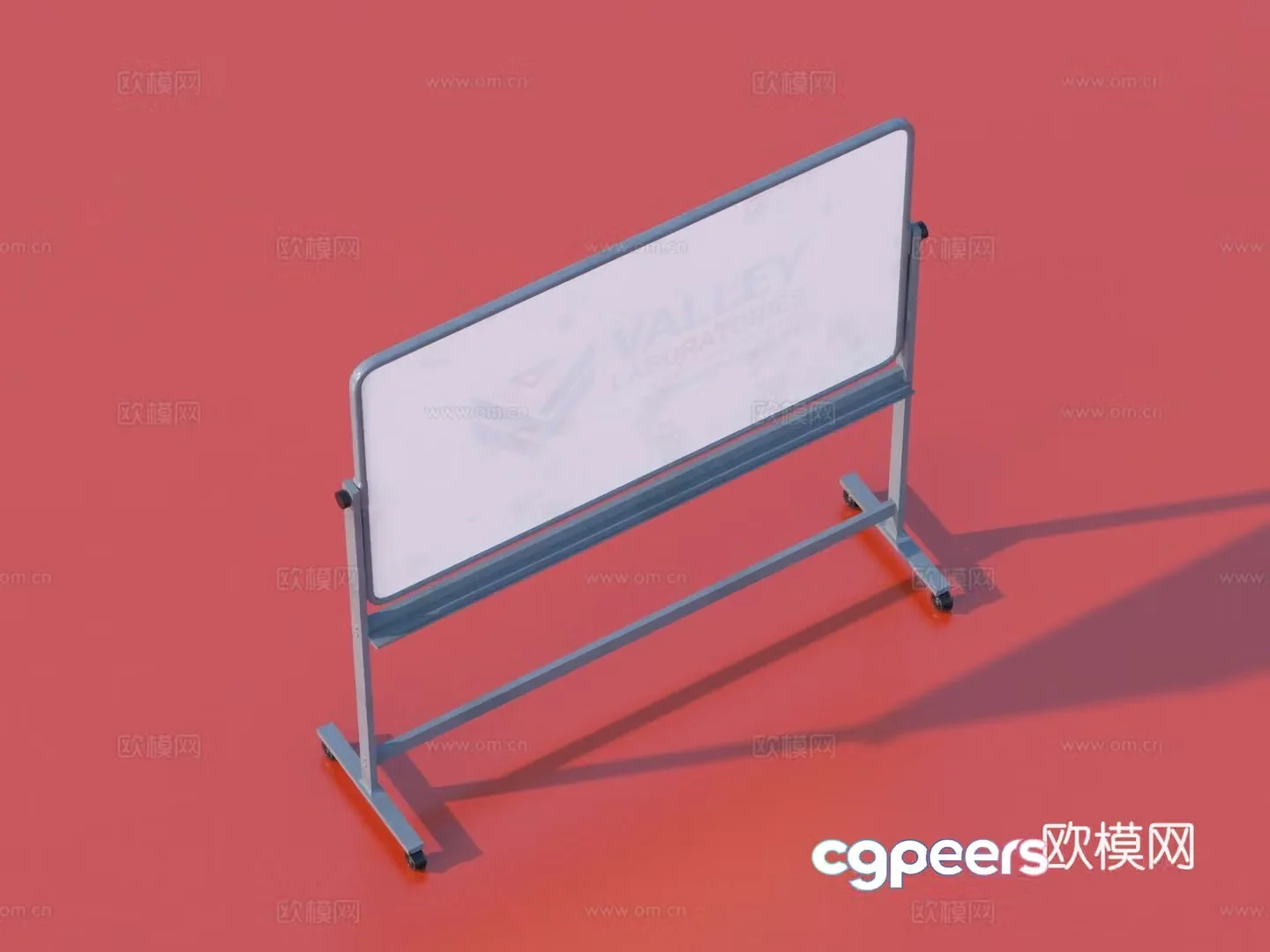 Office whiteboard 3d model