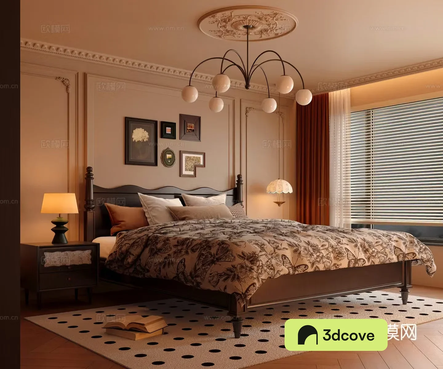 French medieval style bedroom