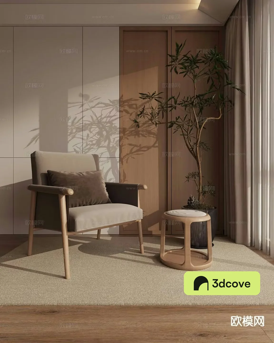 New Chinese style leisure chair