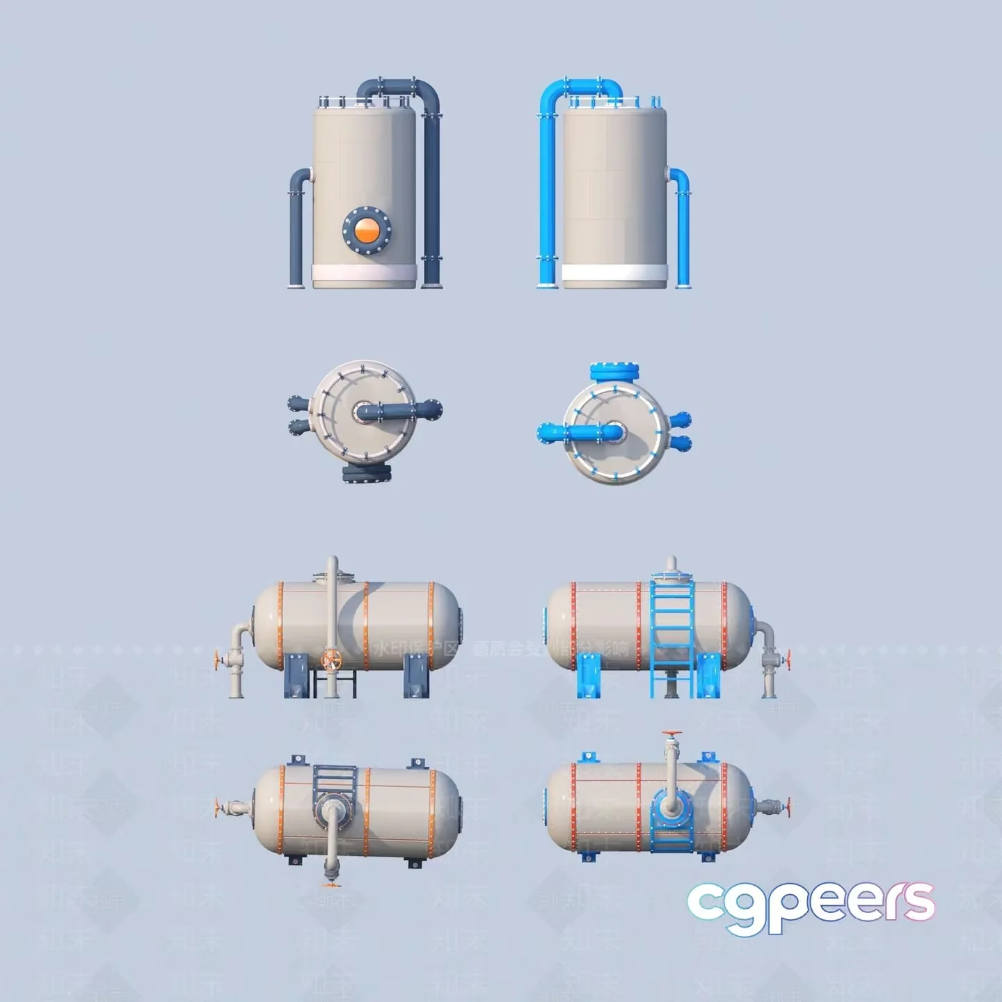 Industrial Equipment 3D Model – 14731 – VRAY Render