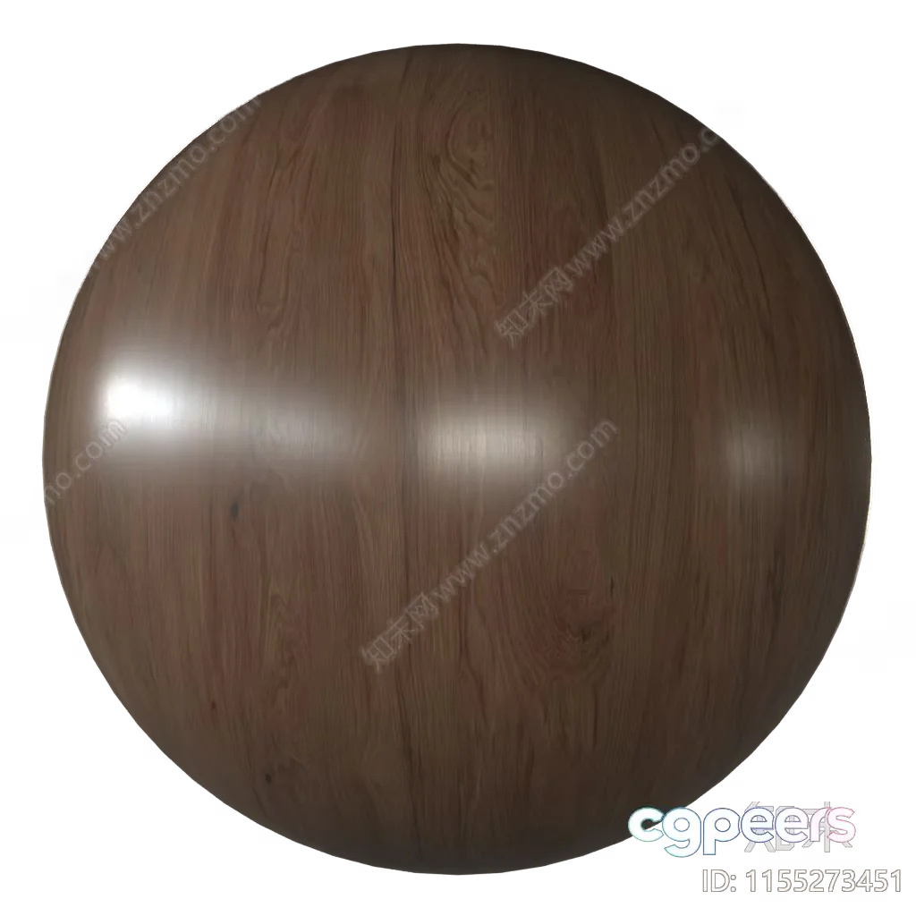 A Wooden Sphere With A Reflective Surface Likely Used As A Decorative Element Or 3D Model – 14663 – VRAY Render