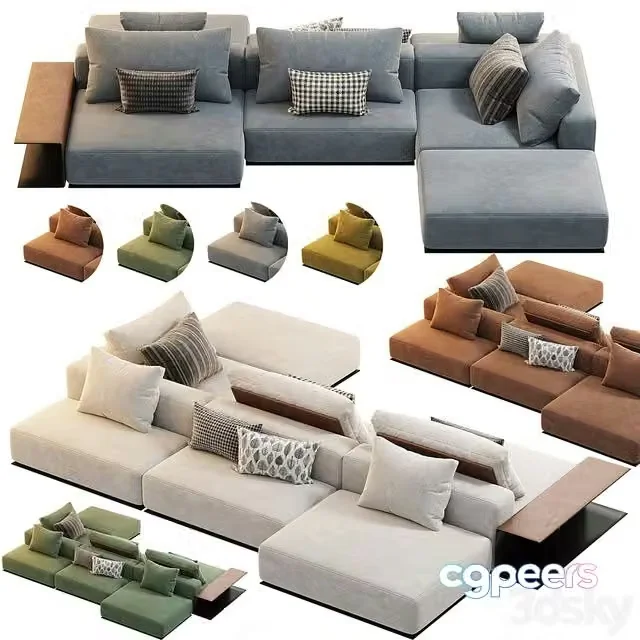 3ds Max Free – Poliform West Side Sofa