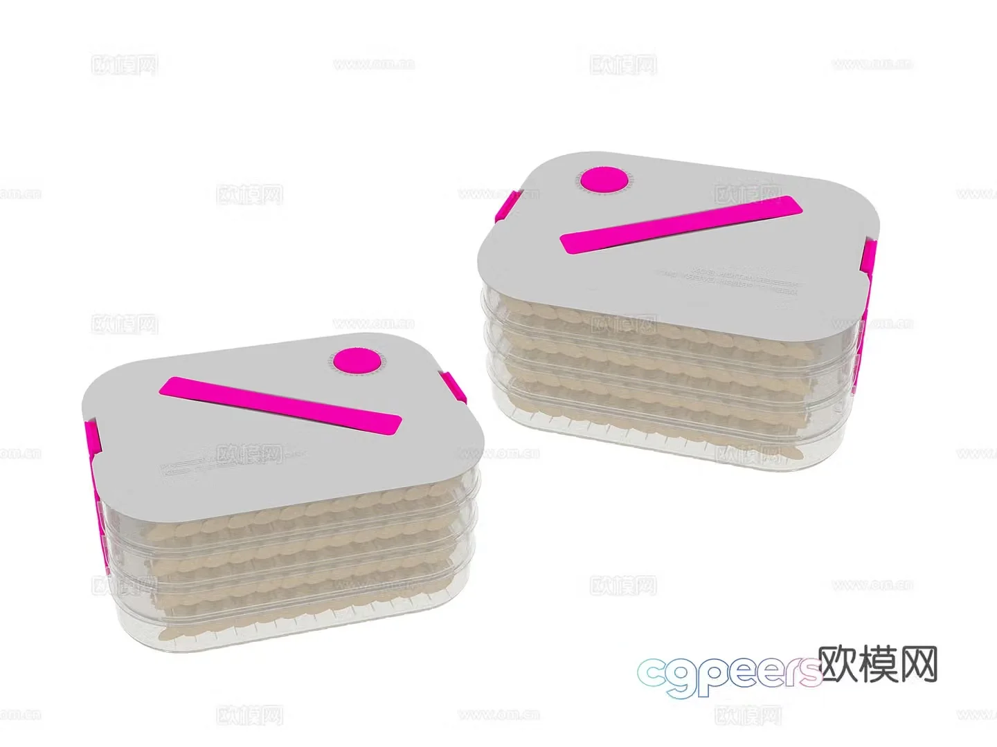 Domestic supplies dumplings 3d model
