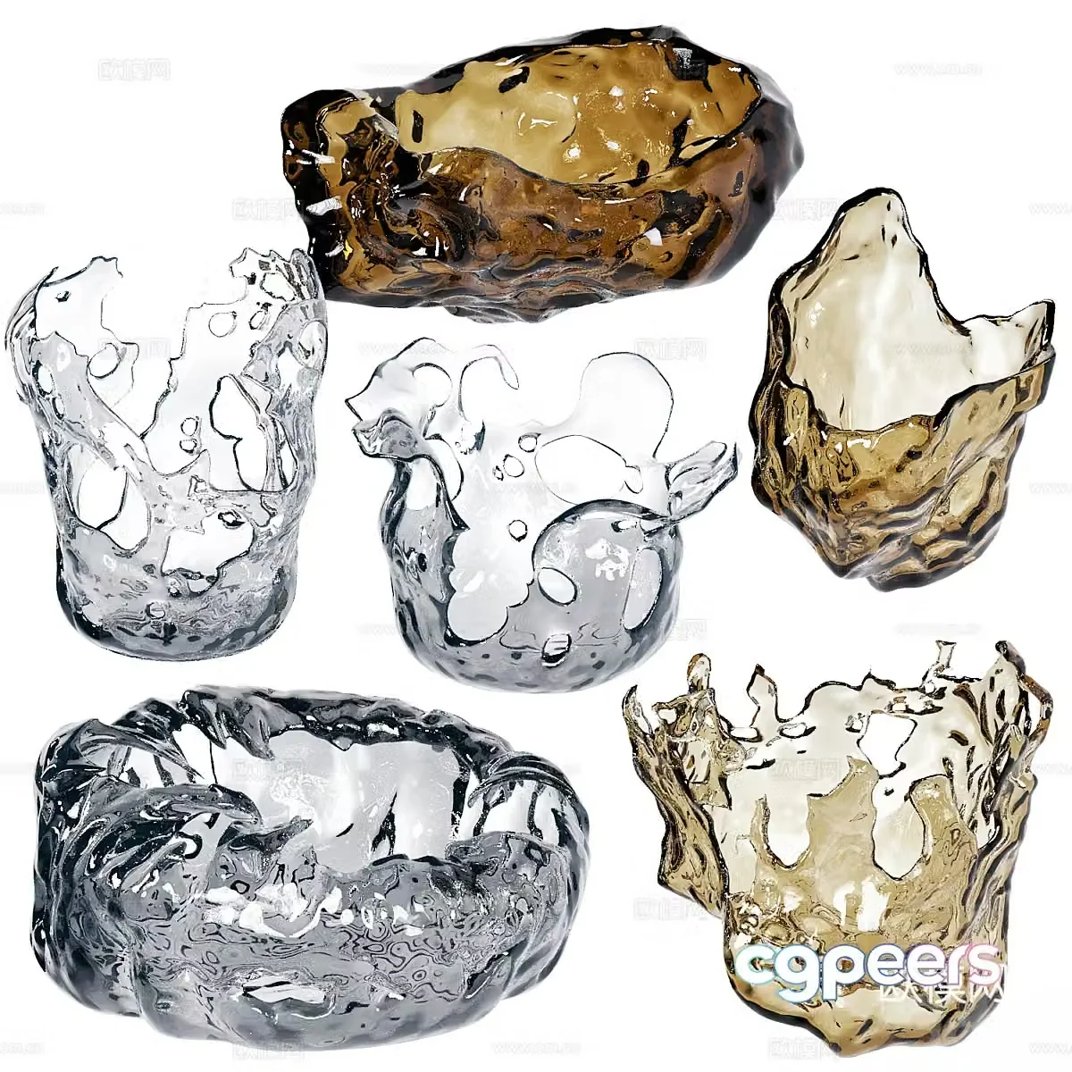 New Chinese glassware 3D model