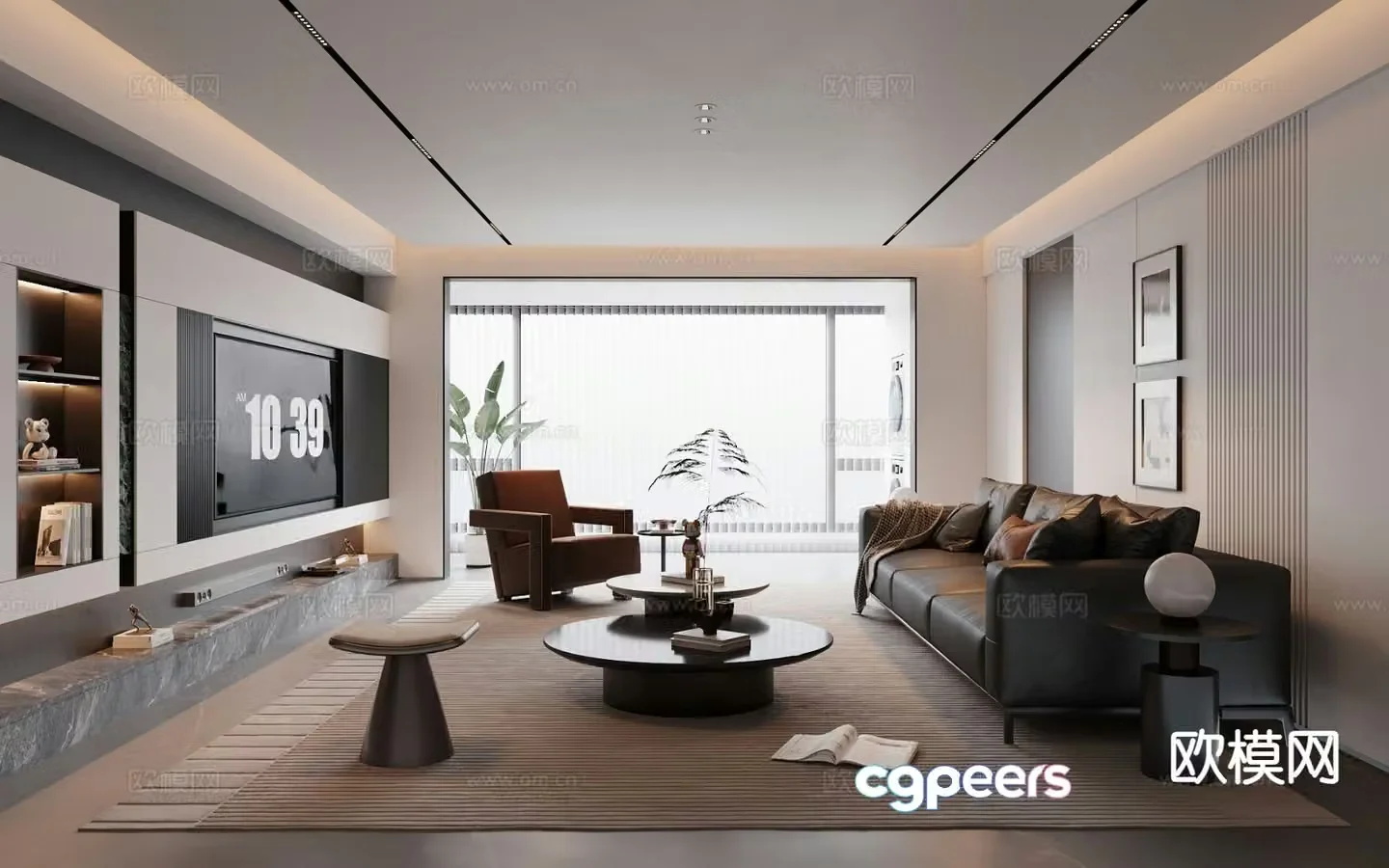 Italian living room 3d model