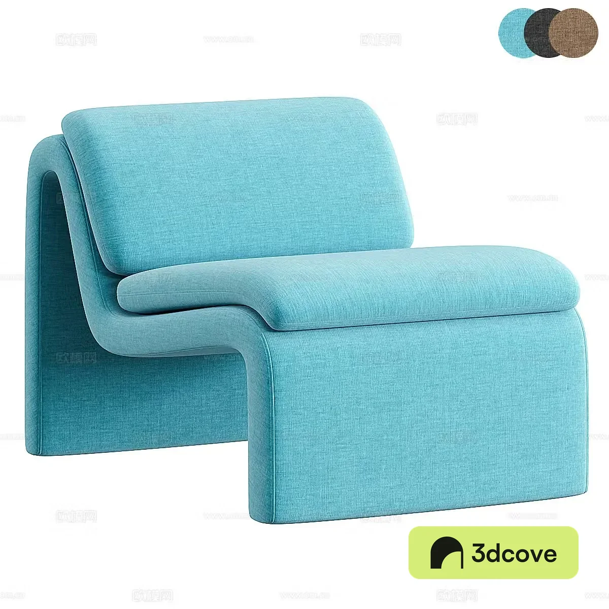 Modern Italian Wally Curvature Chair