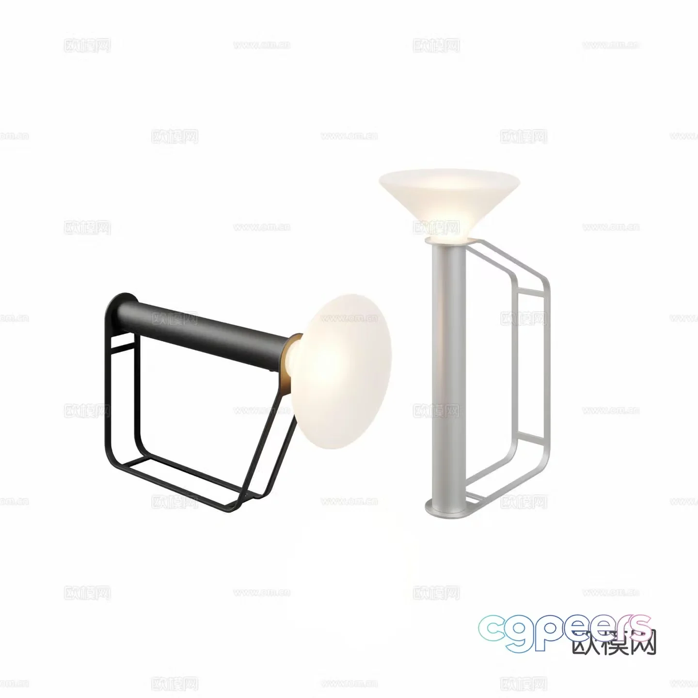 MUUTO portable light outdoor light camping light 3d model
