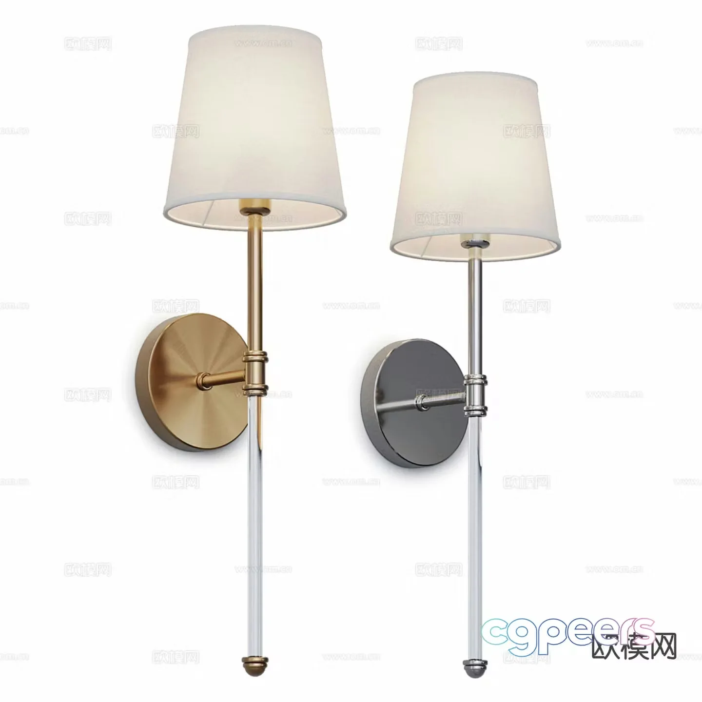 Modern wall light 3d model