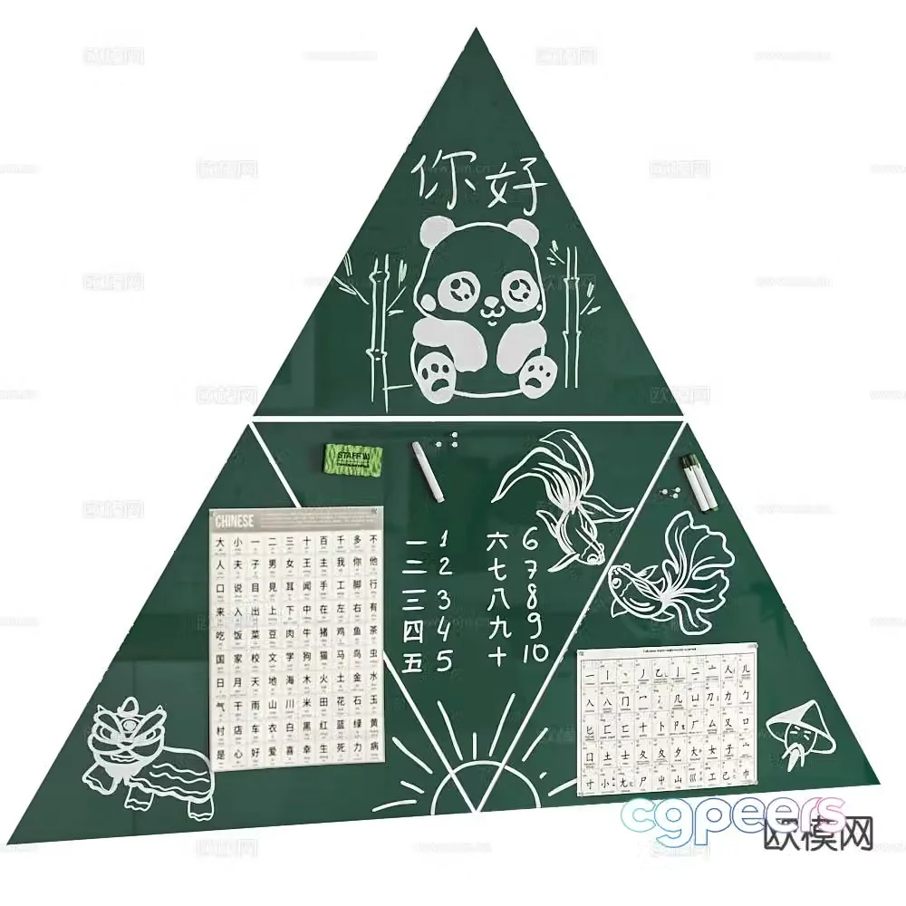 ASKELL whiteboard blackboard 3d model