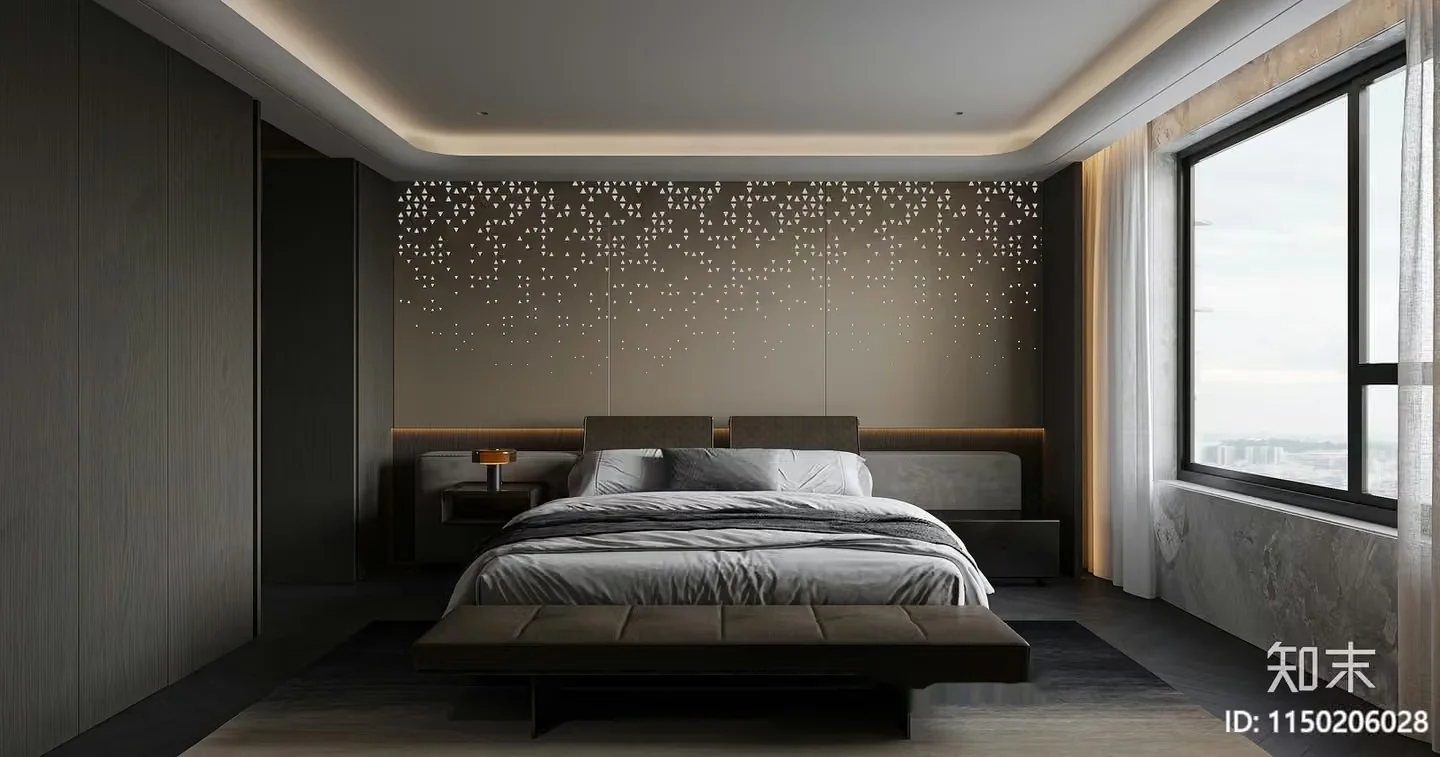 Cozy Bedroom 3D Model – 11520 – VRAY Render