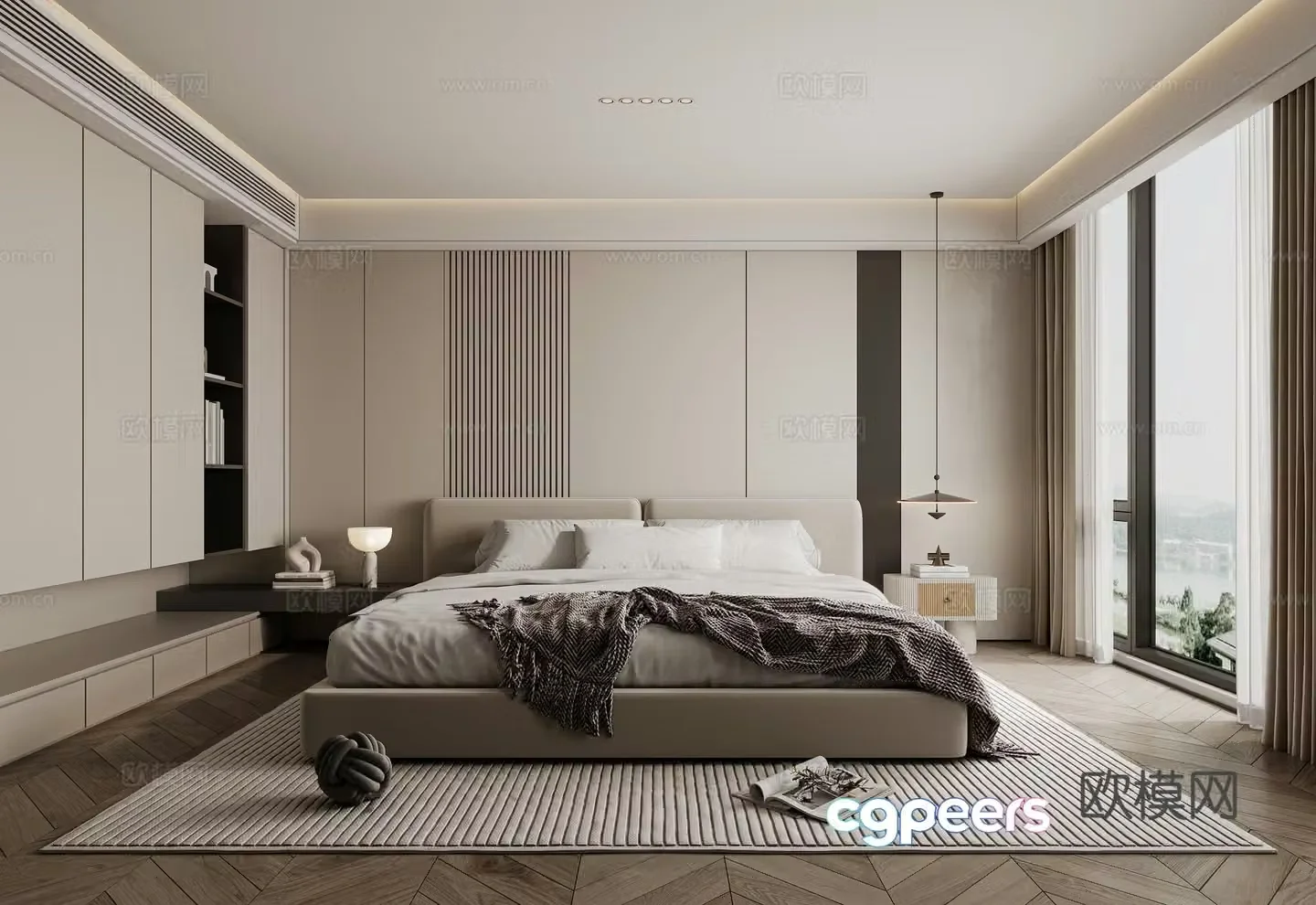 Modern bedroom 3d model