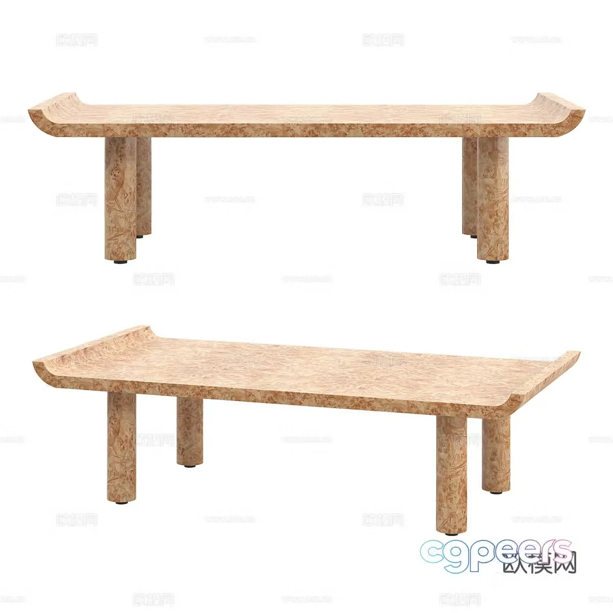 Nordic coffee table 3d model