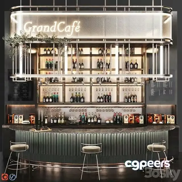 3ds Max Free – Cafe5, cafe, restaurant