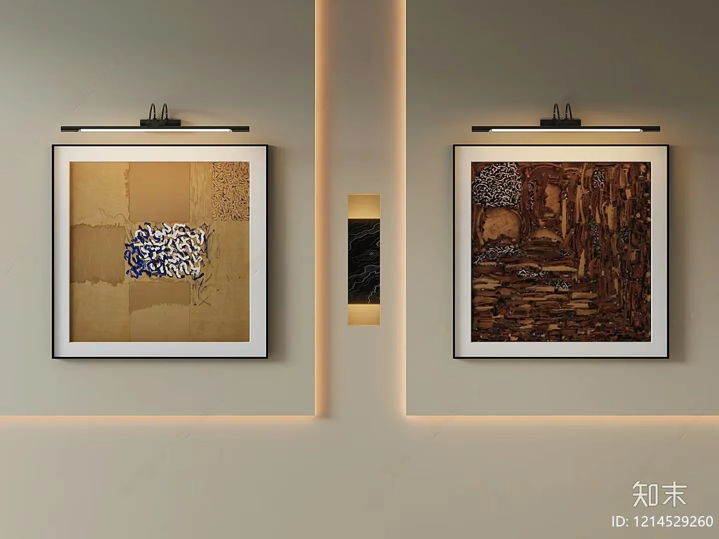 Cozy Art Gallery 3D Model – 7606 – VRAY Render