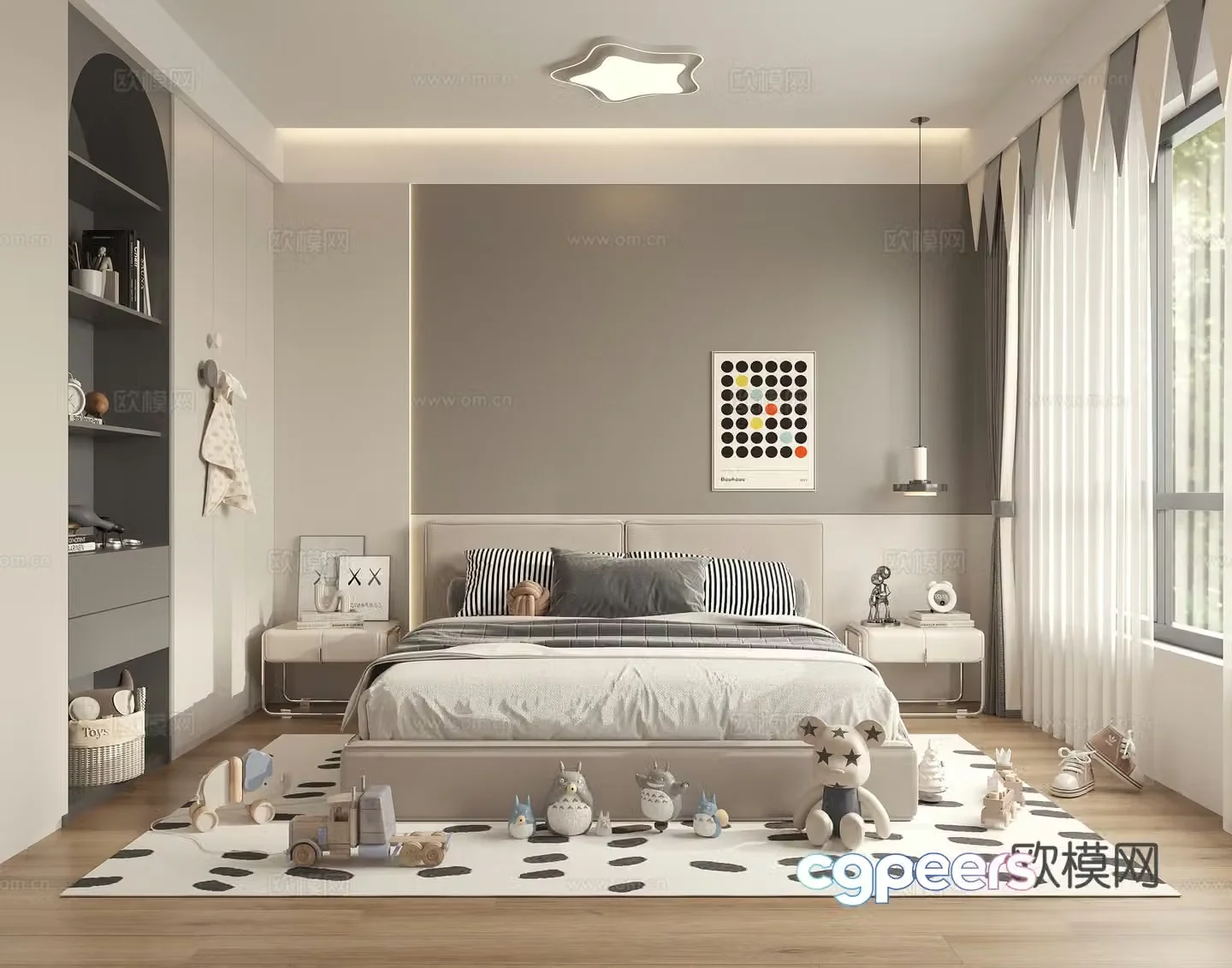 Children’s room boy’s room 3d model
