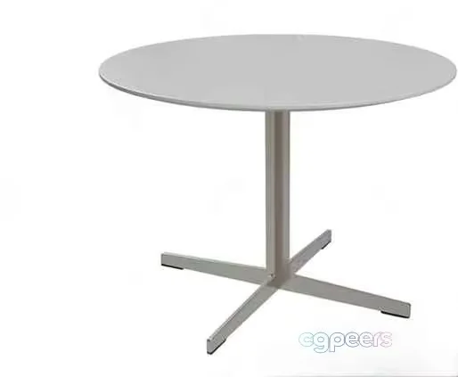 A Round Table With A Metal Base 3D Model – 9340 – VRAY Render