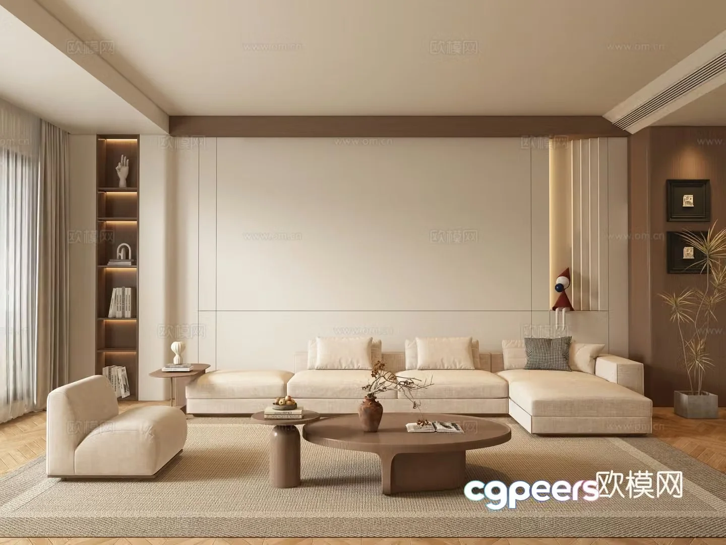 Medieval style living room 3D model