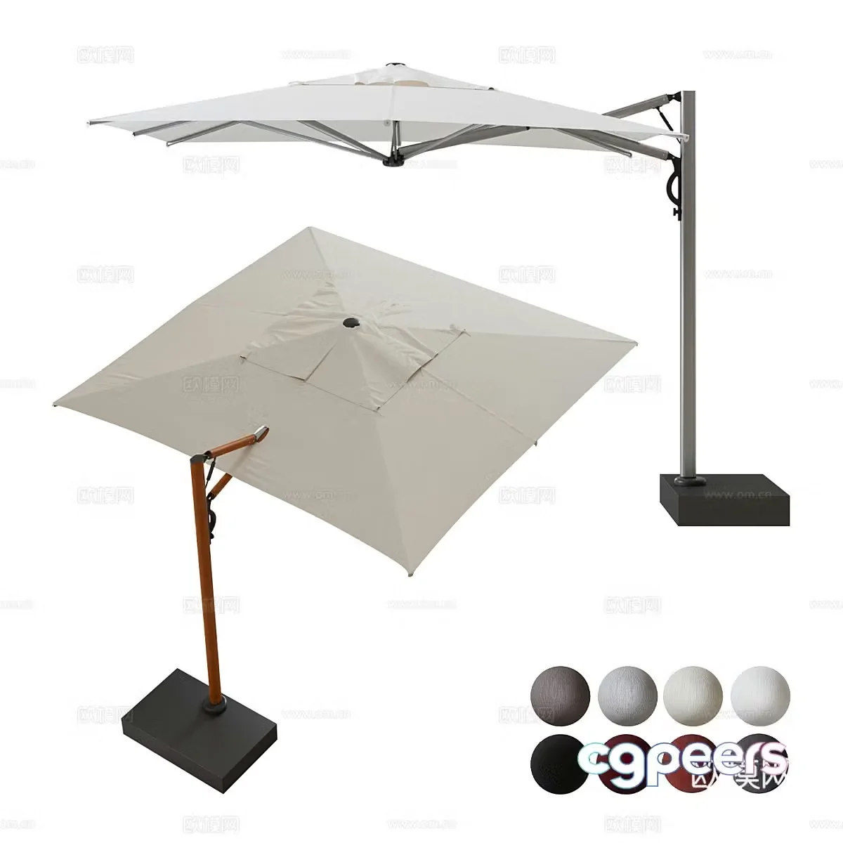 Modern outdoor awning 3d model