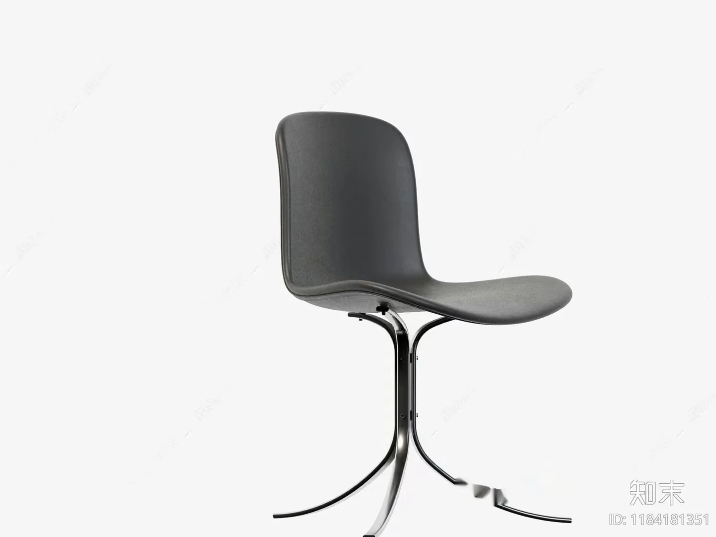 A Gray Chair 3D Model – 17299 – VRAY Render