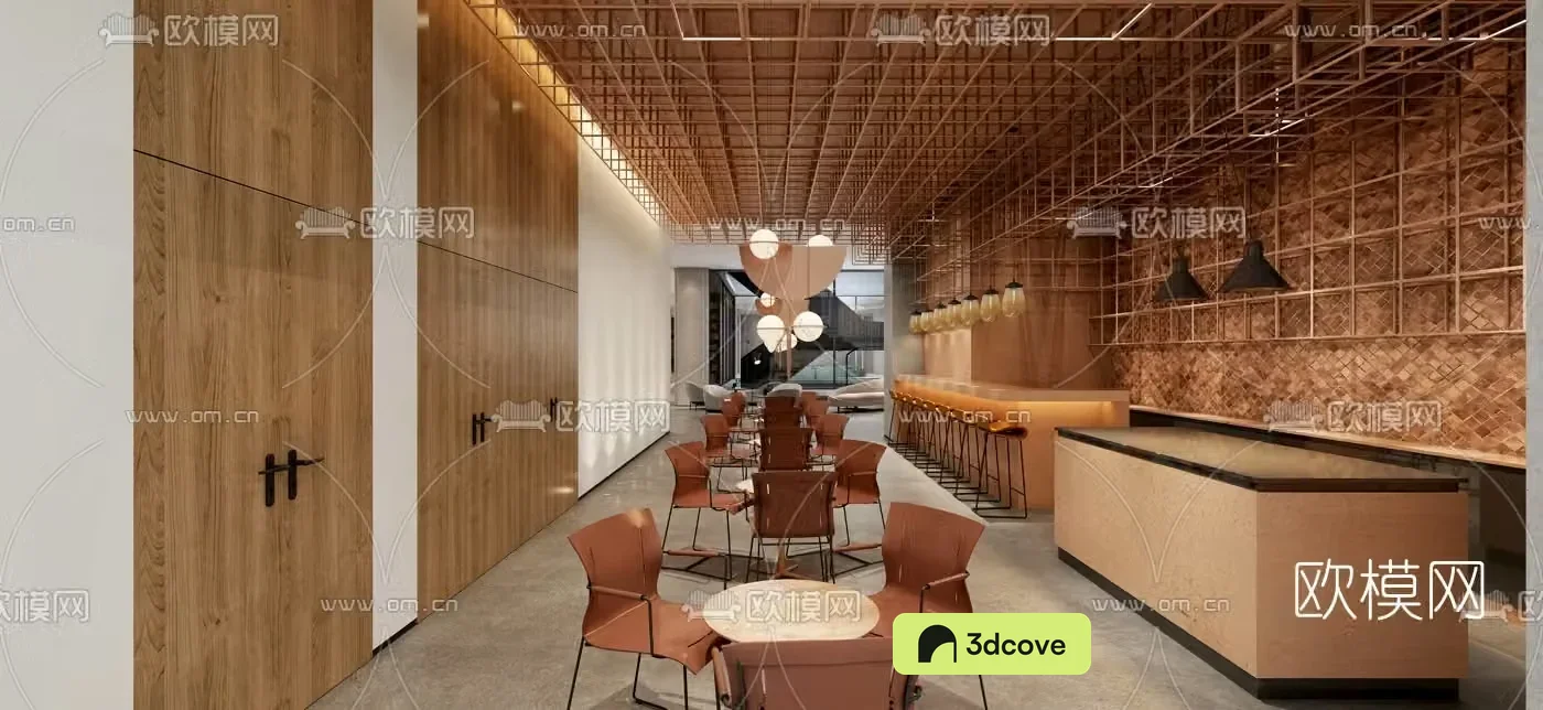 Modern hotel lobby leisure area