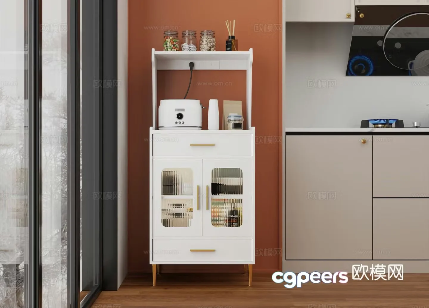 Modern sideboard sideboard 3d model
